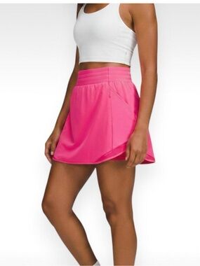 Lululemon Hotty Hot HR Skirt - Sonic Pink with Built-In Shorts